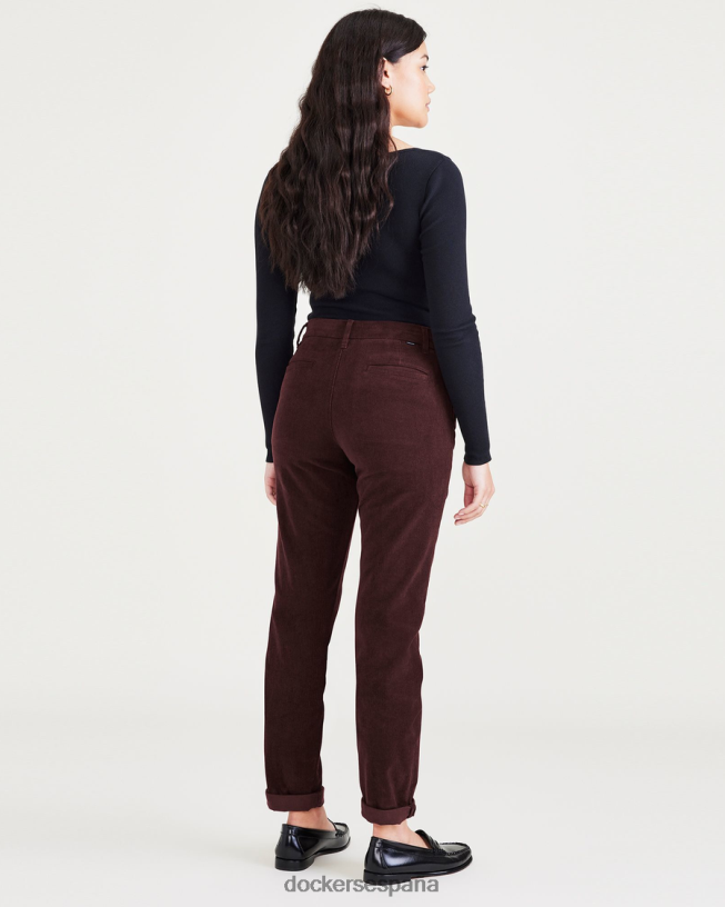 chinos de fin de semana, corte ajustado: edición premium mujer Dockers chocolate decadente - marrón ropa 8F04061218