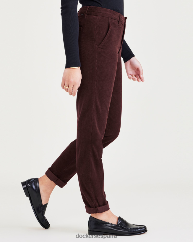 chinos de fin de semana, corte ajustado: edición premium mujer Dockers chocolate decadente - marrón ropa 8F04061218
