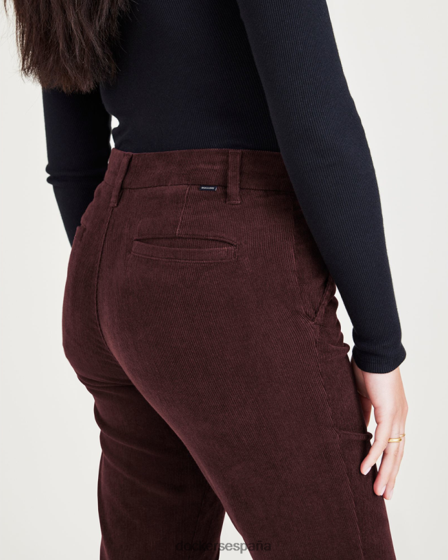 chinos de fin de semana, corte ajustado: edición premium mujer Dockers chocolate decadente - marrón ropa 8F04061218