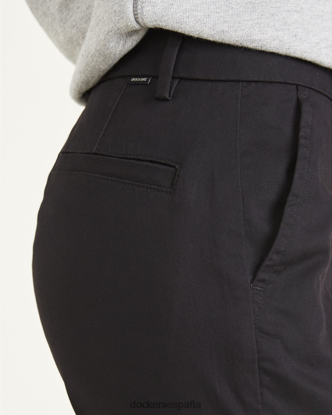 chinos de fin de semana, corte ajustado: edición premium mujer Dockers hermoso negro ropa 8F04061106