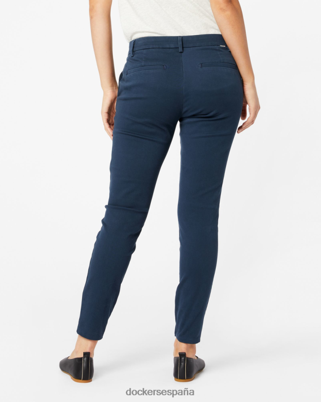 chinos de fin de semana, corte ceñido mujer Dockers fresno azul marino - azul ropa 8F04061108