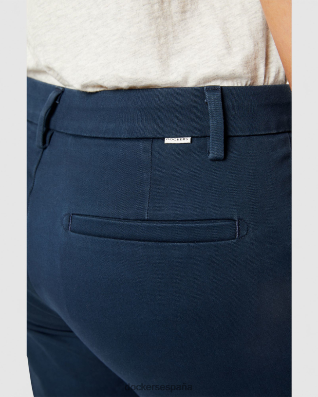 chinos de fin de semana, corte ceñido mujer Dockers fresno azul marino - azul ropa 8F04061108