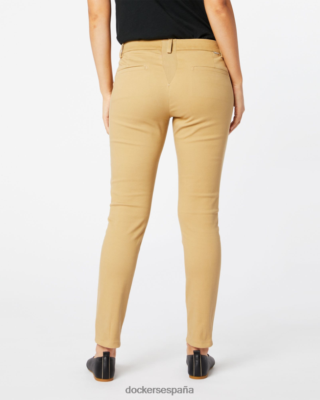 chinos de fin de semana, corte ceñido mujer Dockers topo tierra - bronceado ropa 8F04061322