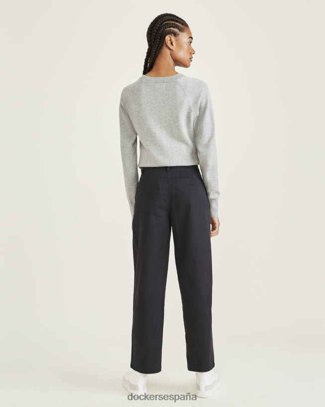 chinos de fin de semana, corte recto mujer Dockers hermoso negro ropa 8F04061116