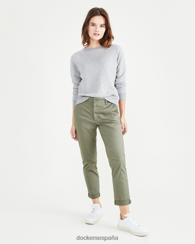 chinos de fin de semana, corte slim mujer Dockers camuflaje - verde ropa 8F04061186
