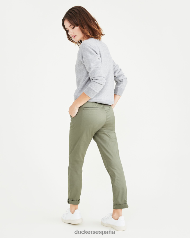 chinos de fin de semana, corte slim mujer Dockers camuflaje - verde ropa 8F04061186
