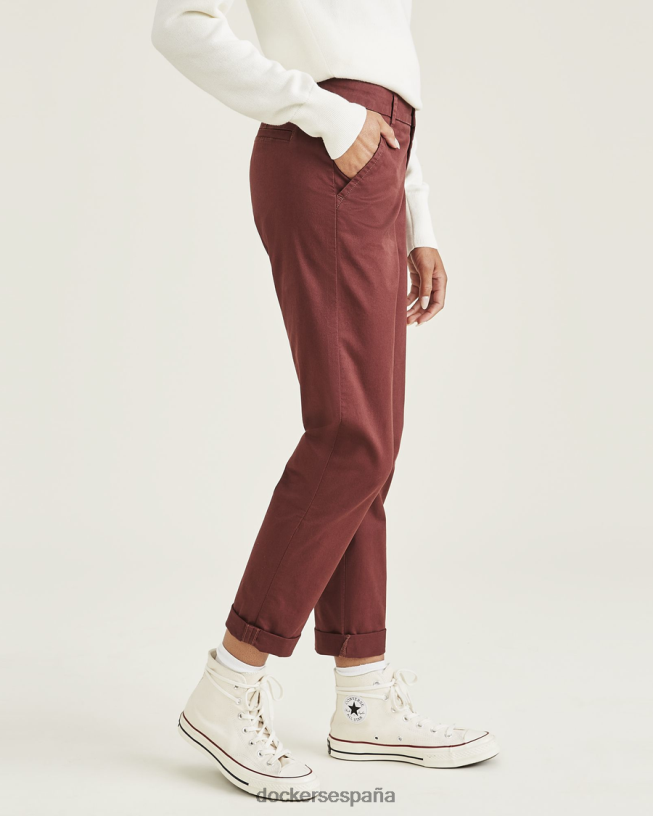 chinos de fin de semana, corte slim mujer Dockers chocolate amargo - marrón ropa 8F04061311