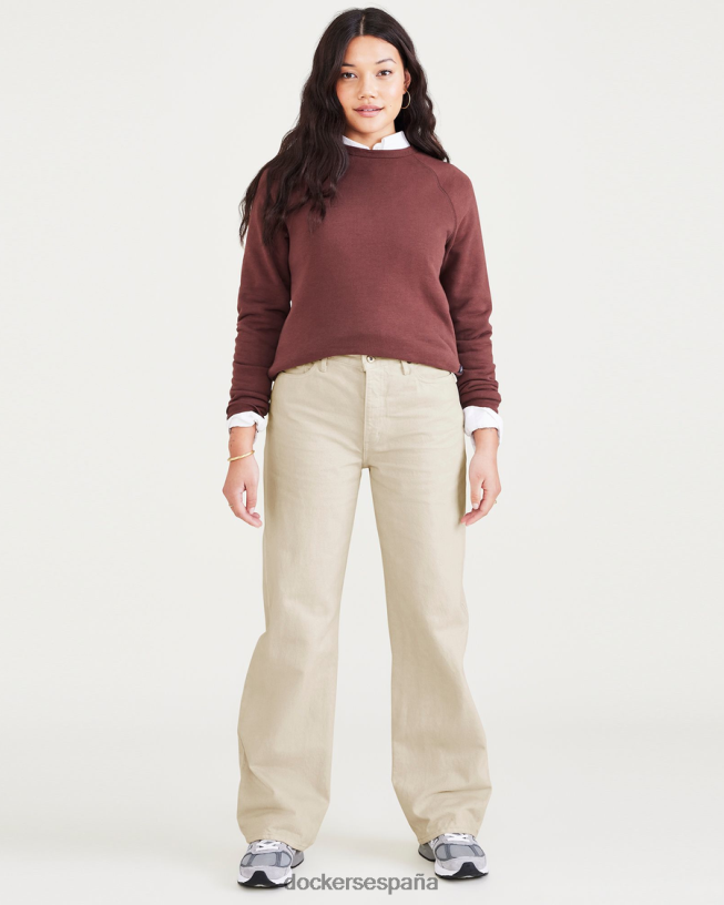 jeans de talle medio, ajuste relajado mujer Dockers broncearse ropa 8F04061296