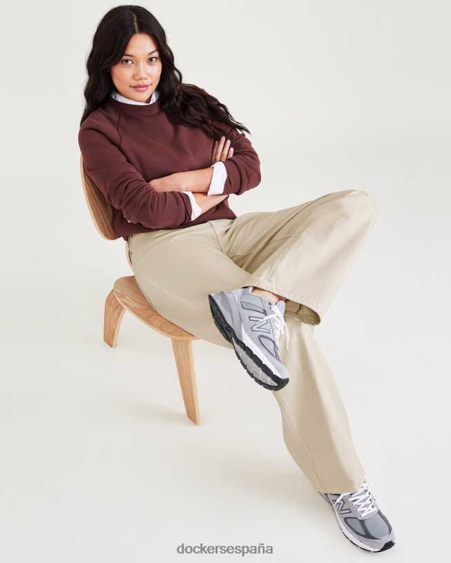 jeans de talle medio, ajuste relajado mujer Dockers broncearse ropa 8F04061296