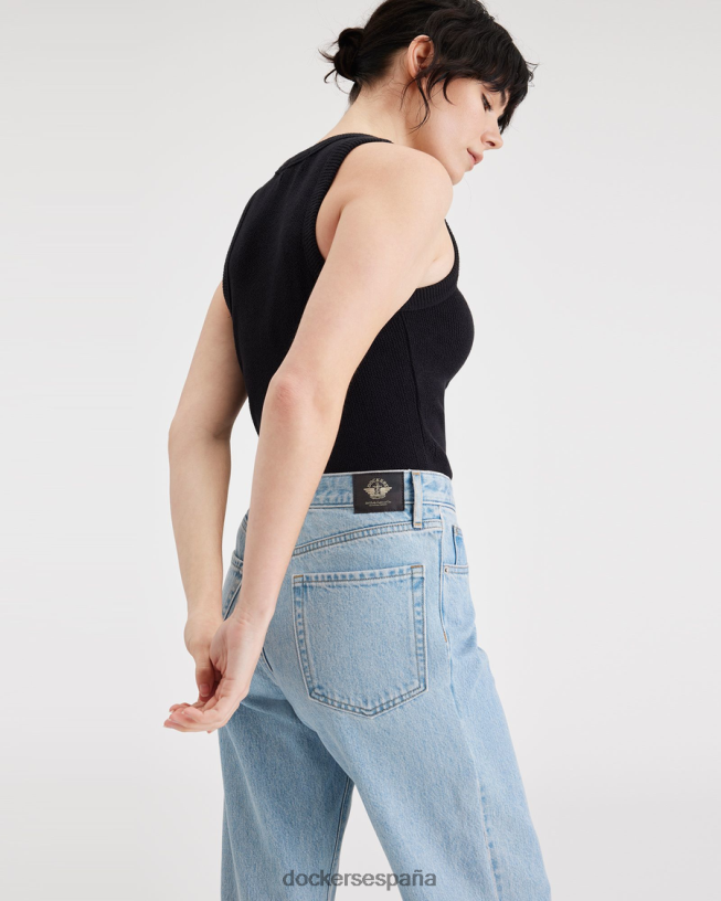 jeans de talle medio, ajuste relajado mujer Dockers monte - bronceado ropa 8F04061198