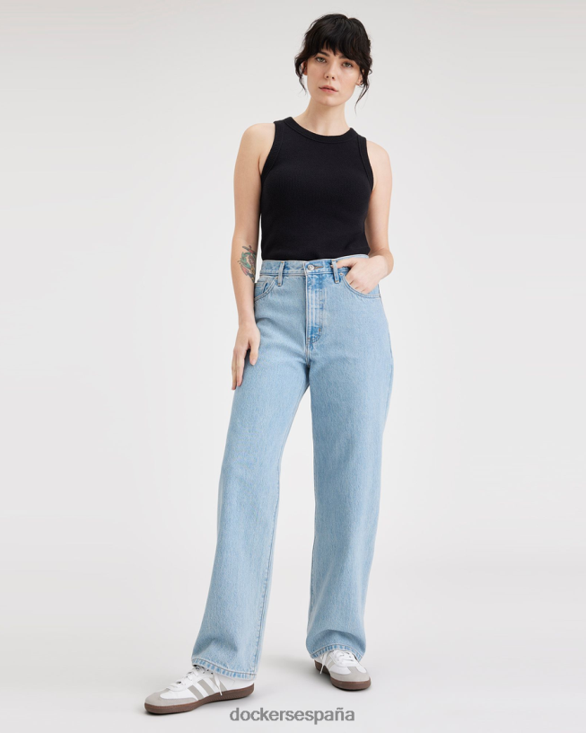 jeans de talle medio, ajuste relajado mujer Dockers monte - bronceado ropa 8F04061198