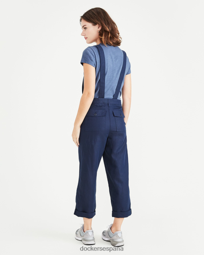 mono de lino, corte recto mujer Dockers blazer azul marino - azul ropa 8F04061285