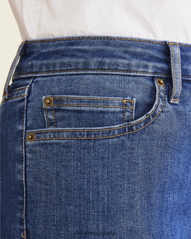 pantalón corte jean, corte alto slim fit mujer Dockers lavado a la piedra índigo medio - azul ropa 8F04061193