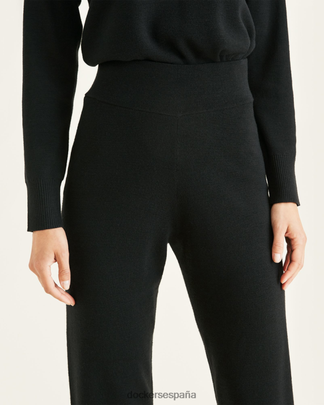 suéter corto tipo chino, corte cónico mujer Dockers negro mineral ropa 8F04061333