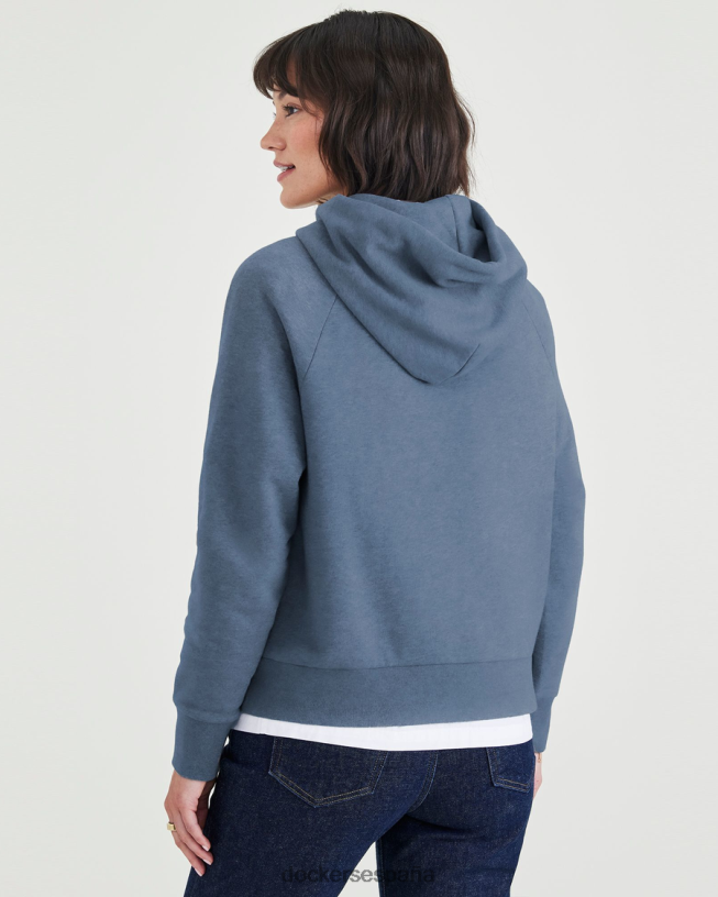 sudadera con capucha popover, ajuste relajado mujer Dockers fusión azul - azul ropa 8F04061244