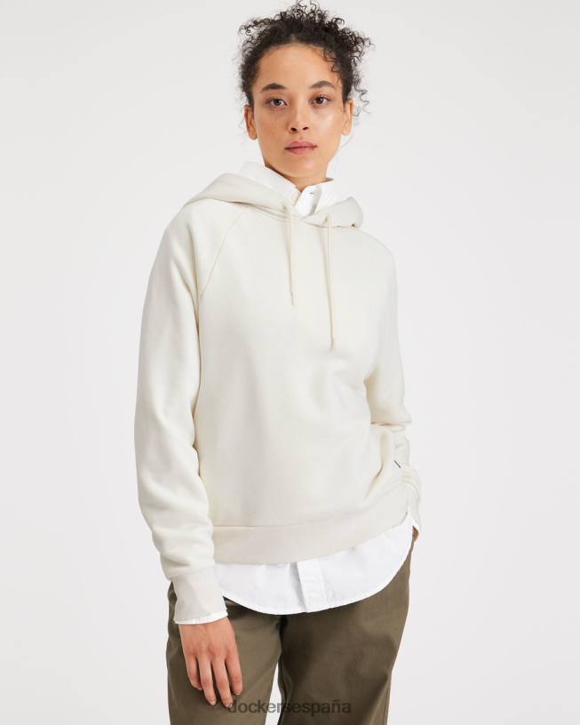 sudadera con capucha y corte estándar mujer Dockers garceta - blanca ropa 8F04061122