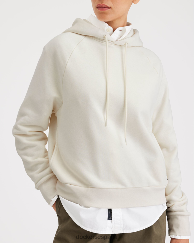 sudadera con capucha y corte estándar mujer Dockers garceta - blanca ropa 8F04061122