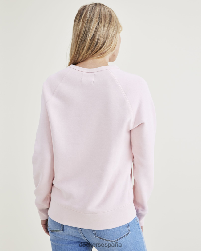 sudadera con cuello redondo, corte clásico mujer Dockers cuarzo rosa - rosa ropa 8F04061261
