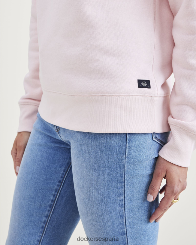 sudadera con cuello redondo, corte clásico mujer Dockers cuarzo rosa - rosa ropa 8F04061261