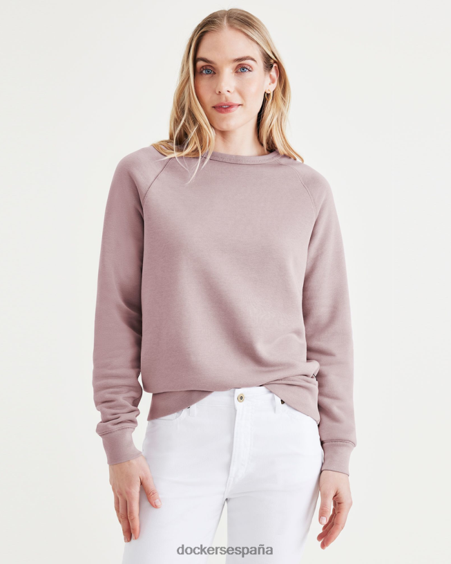 sudadera con cuello redondo, corte clásico mujer Dockers paloma morada ropa 8F04061259