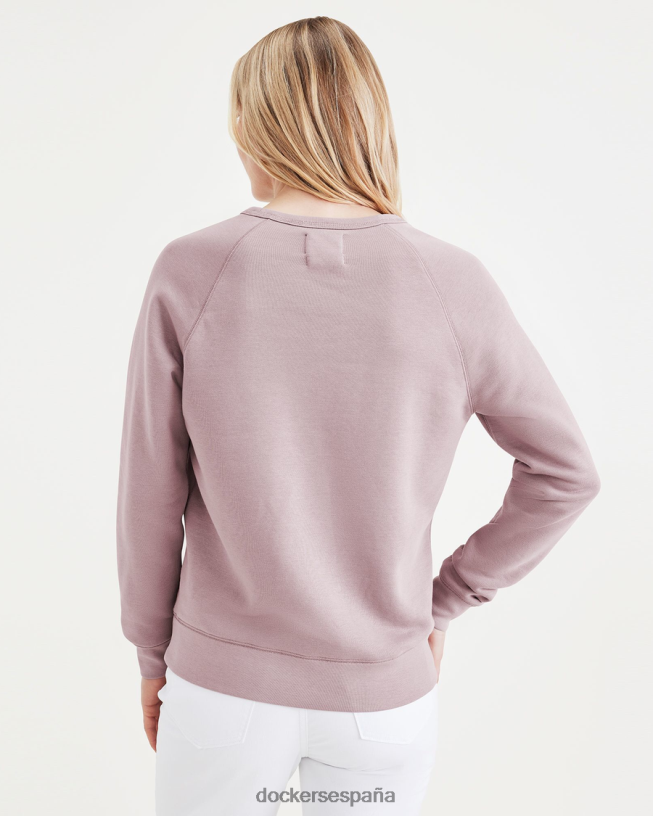 sudadera con cuello redondo, corte clásico mujer Dockers paloma morada ropa 8F04061259