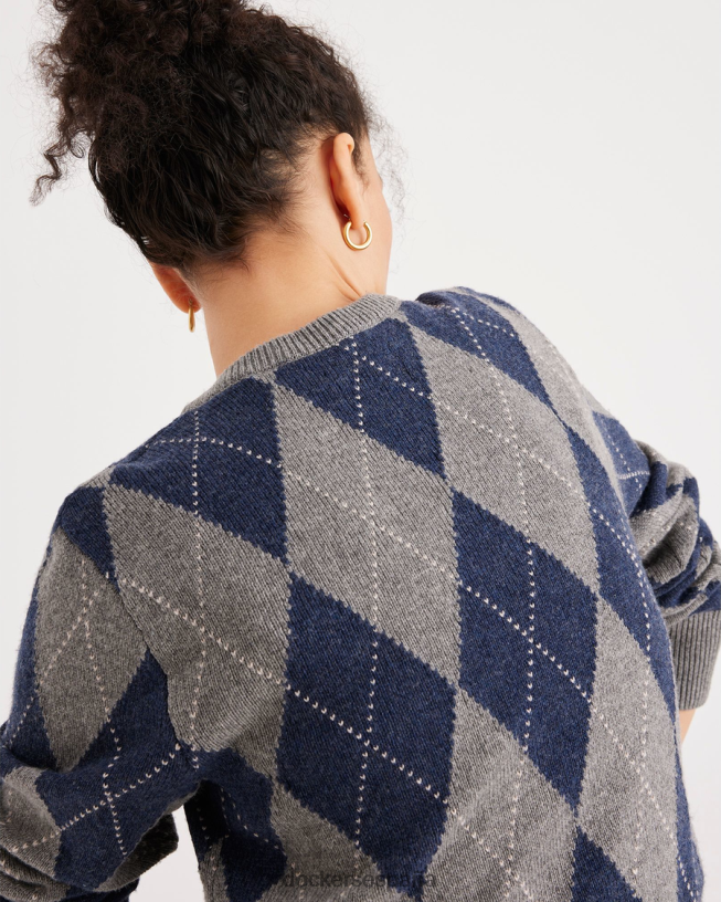 suéter, ajuste regular mujer Dockers chocolate decadente argyle - marrón ropa 8F04061171