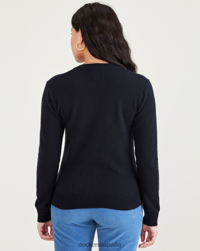 suéter, ajuste regular mujer Dockers gloria azul marino - azul ropa 8F04061302