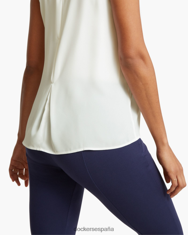 camiseta sin mangas con detalle en la espalda mujer Dockers garceta - blanca ropa 8F04061332