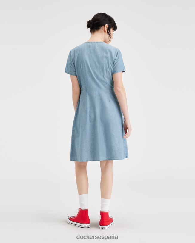 Vestido ajustado mujer Dockers amapola - azul ropa 8F04061151