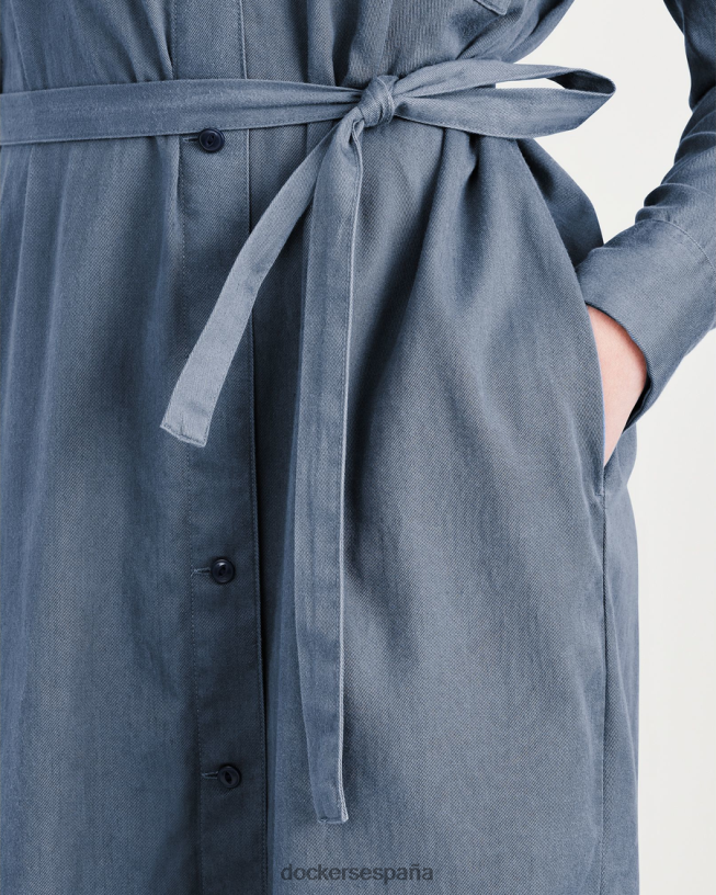 vestido midi, ajuste relajado mujer Dockers fusión azul - azul ropa 8F04061337