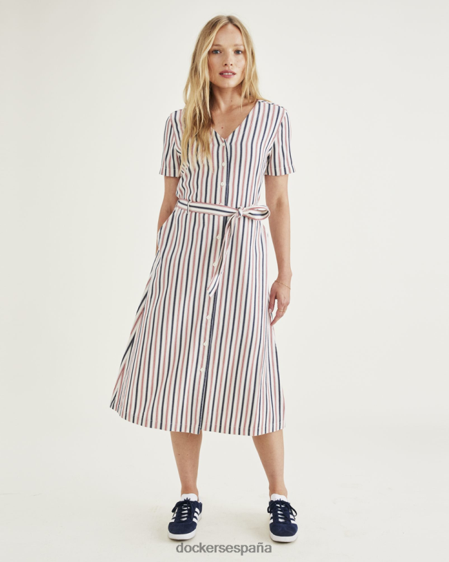 vestido midi mujer Dockers bomba de cereza - rojo ropa 8F04061268