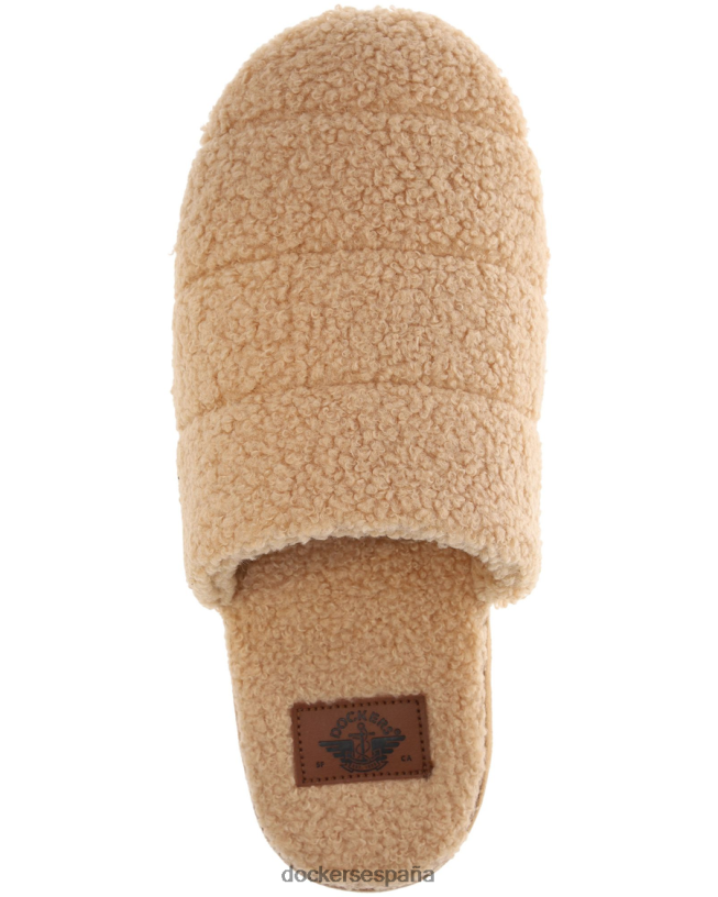 Slip-on acolchado con micro-sherpa mujer Dockers visón marrón zapatos 8F04061206